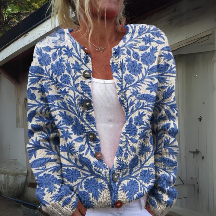 Léviane™ | Élégant Cardigan Floral