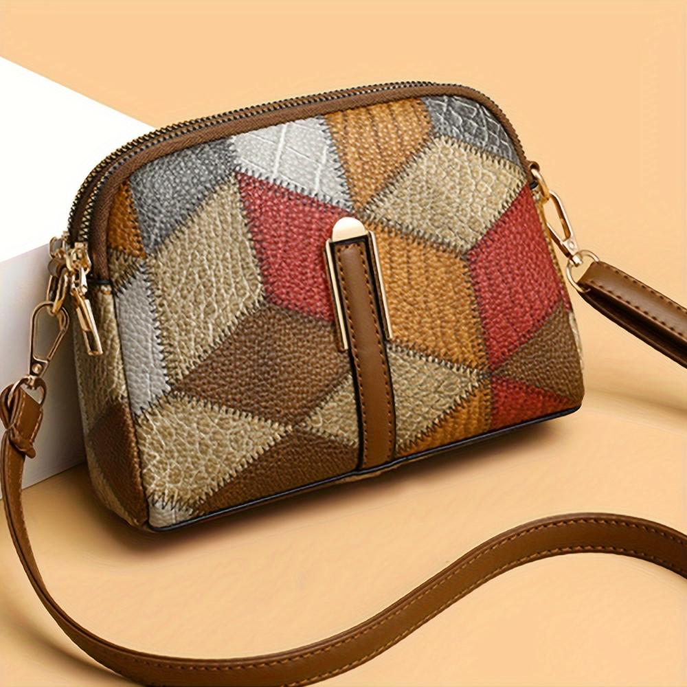 Léviane™ | Mini Sac Bandoulière Patchwork