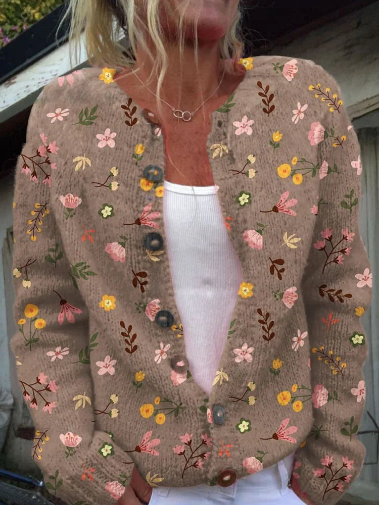 Léviane™ | Élégant Cardigan Floral