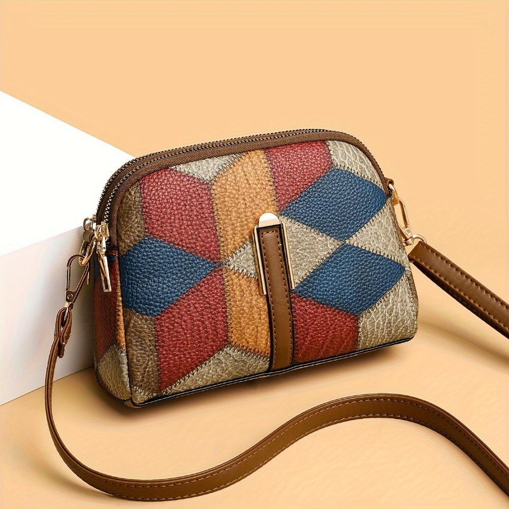 Léviane™ | Mini Sac Bandoulière Patchwork