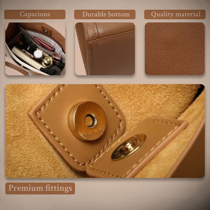 Léviane™ | Sac à main de luxe en cuir souple