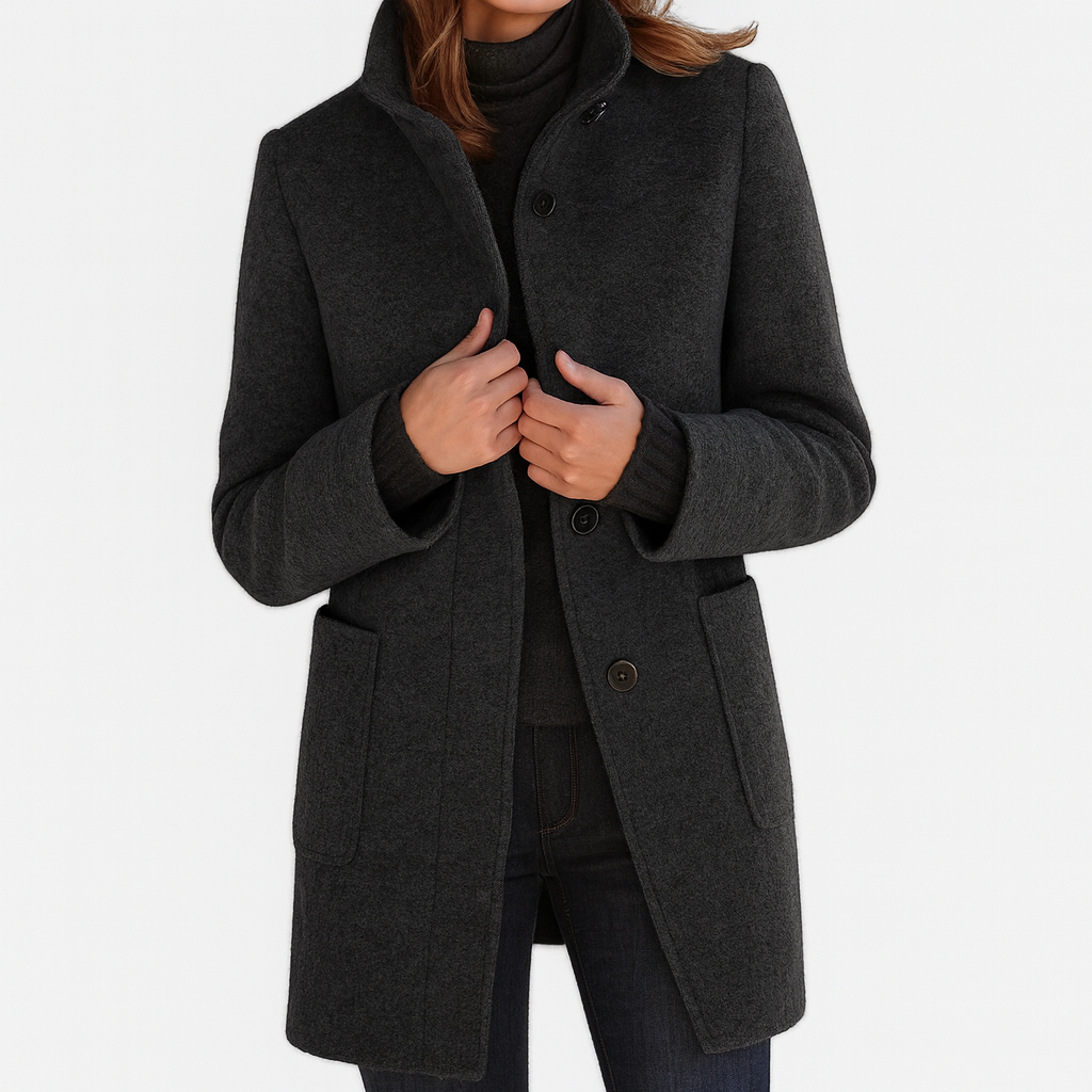 Léviane™ | Manteau pour femme avec col haut