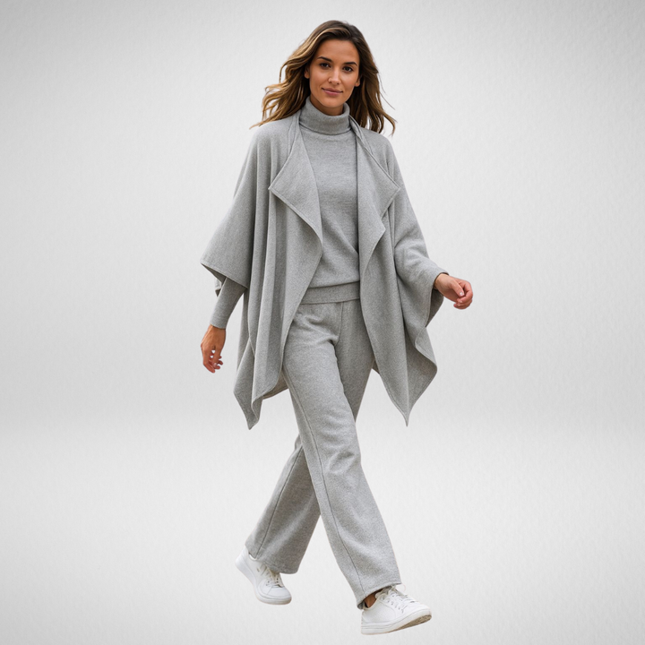 Léviane™  | Ensemble Cardigan, Maille & Pantalon