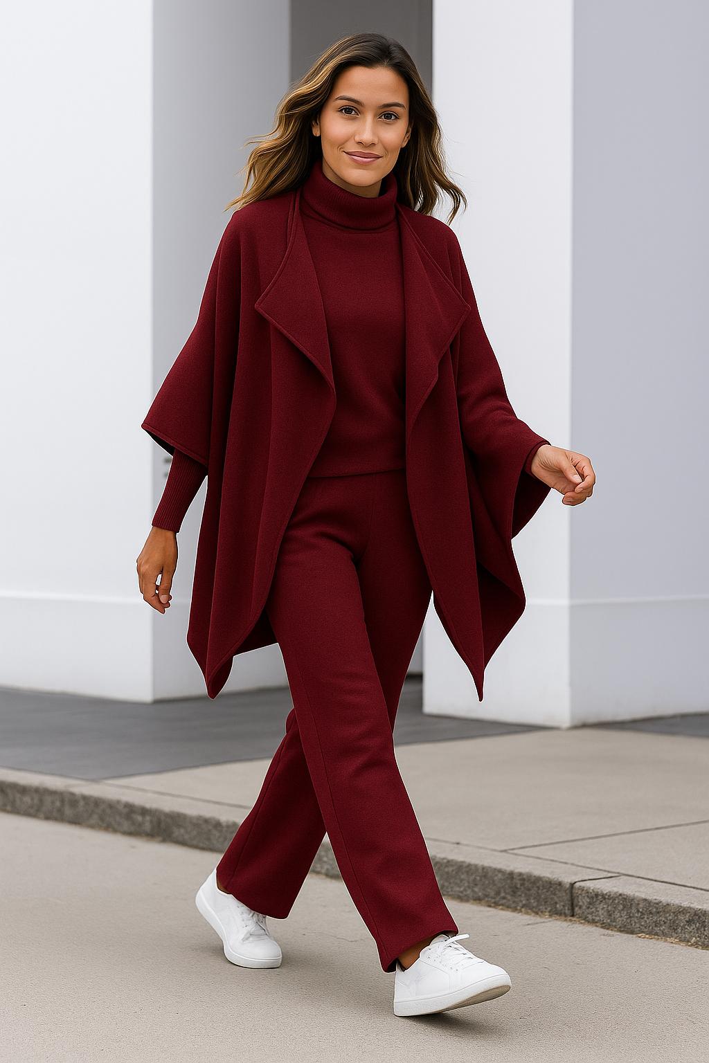 Léviane™  | Ensemble Cardigan, Maille & Pantalon