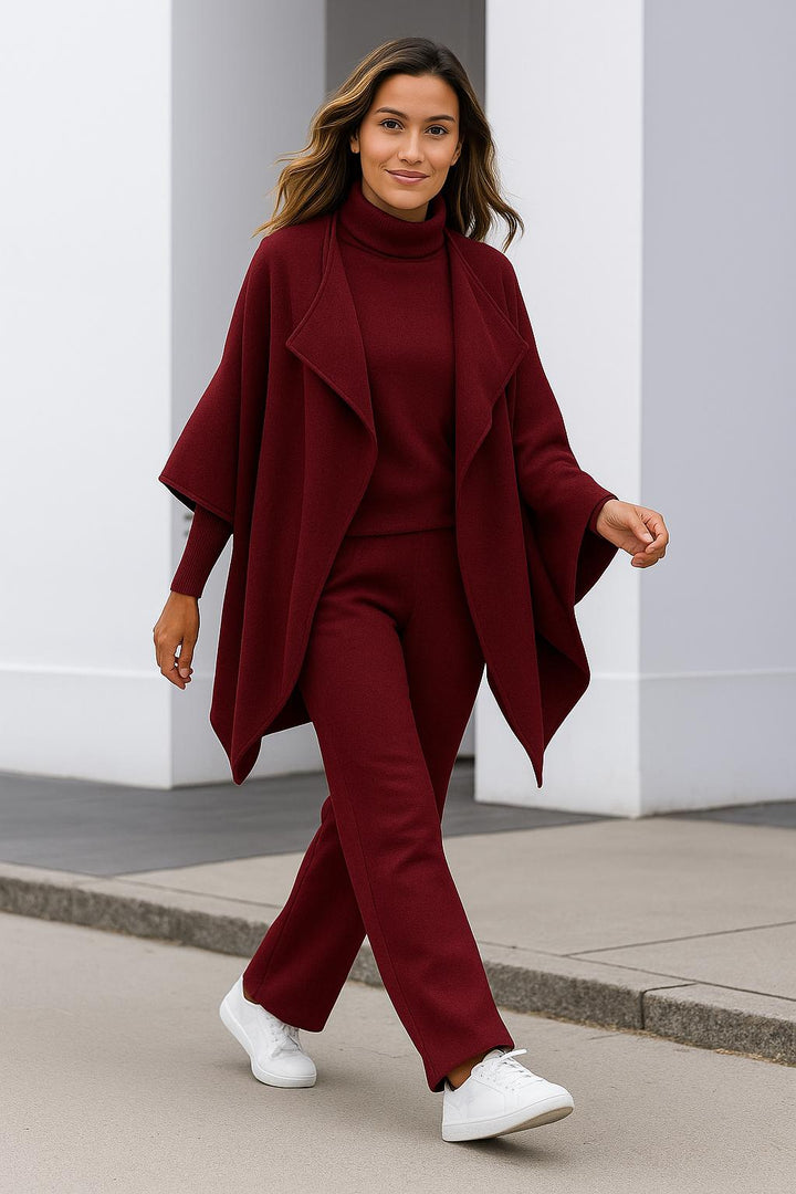 Léviane™  | Ensemble Cardigan, Maille & Pantalon