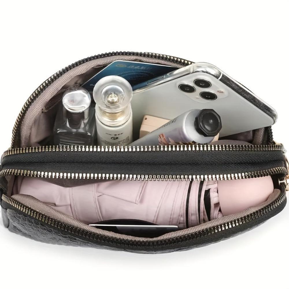 Léviane™ | Belle mini sac à bandoulière en simili cuir avec motif crocodile