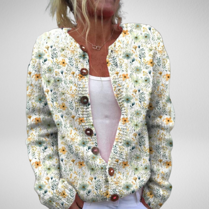 Léviane™ | Élégant Cardigan Floral
