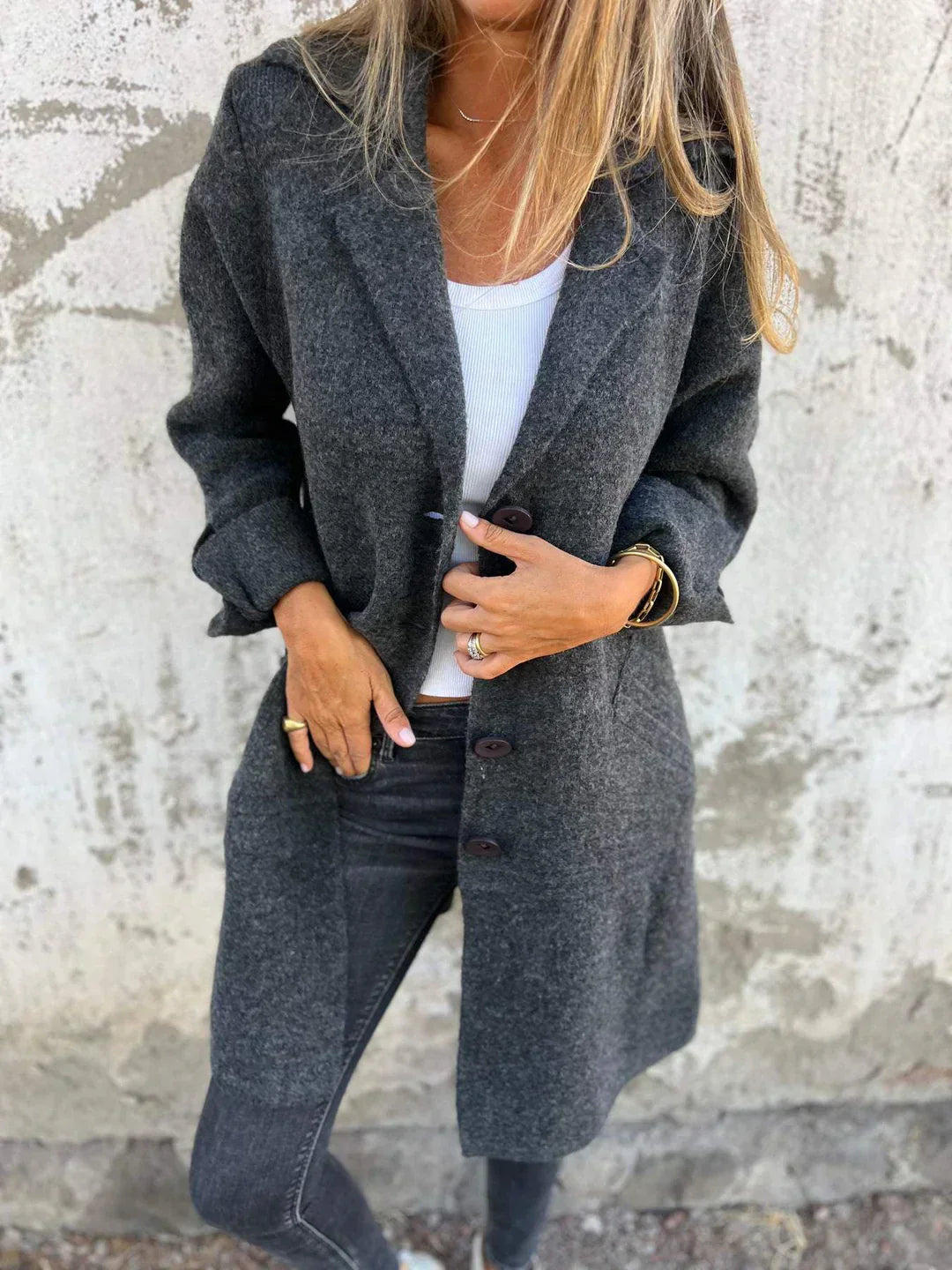 Léviane™ | Manteau Chic Minimaliste