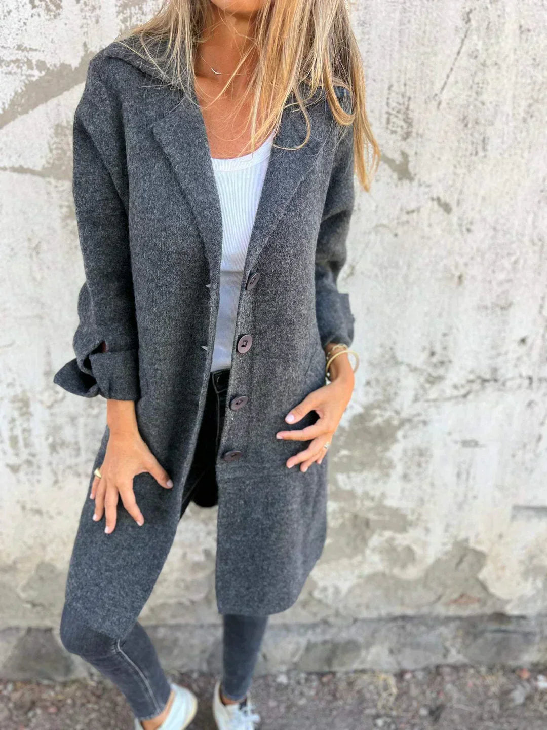 Léviane™ | Manteau Chic Minimaliste