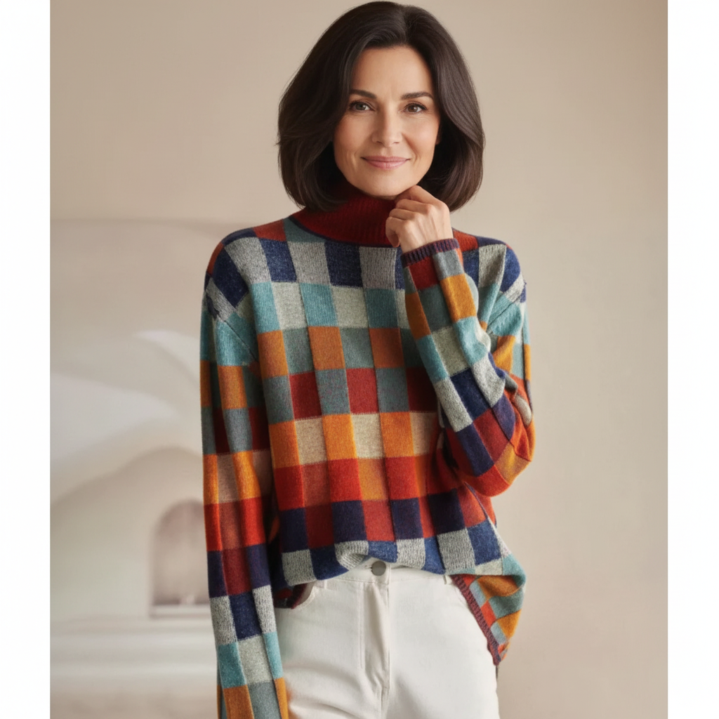 Léviane™ | Pull col roulé en cachemire