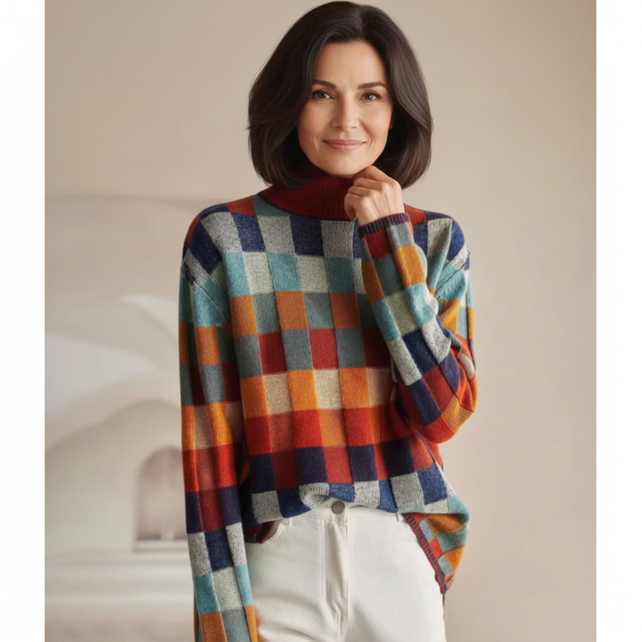 Léviane™ | Pull col roulé en cachemire