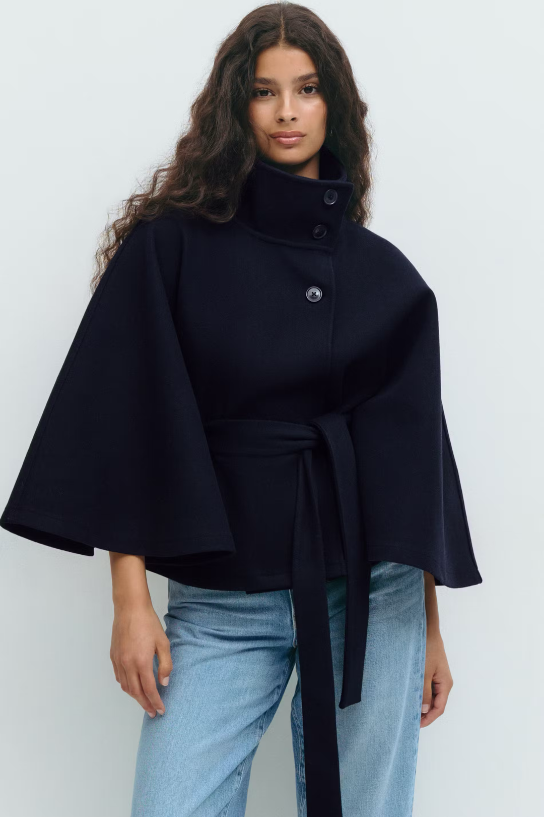 Léviane™ | Veste Cape à Ceinture
